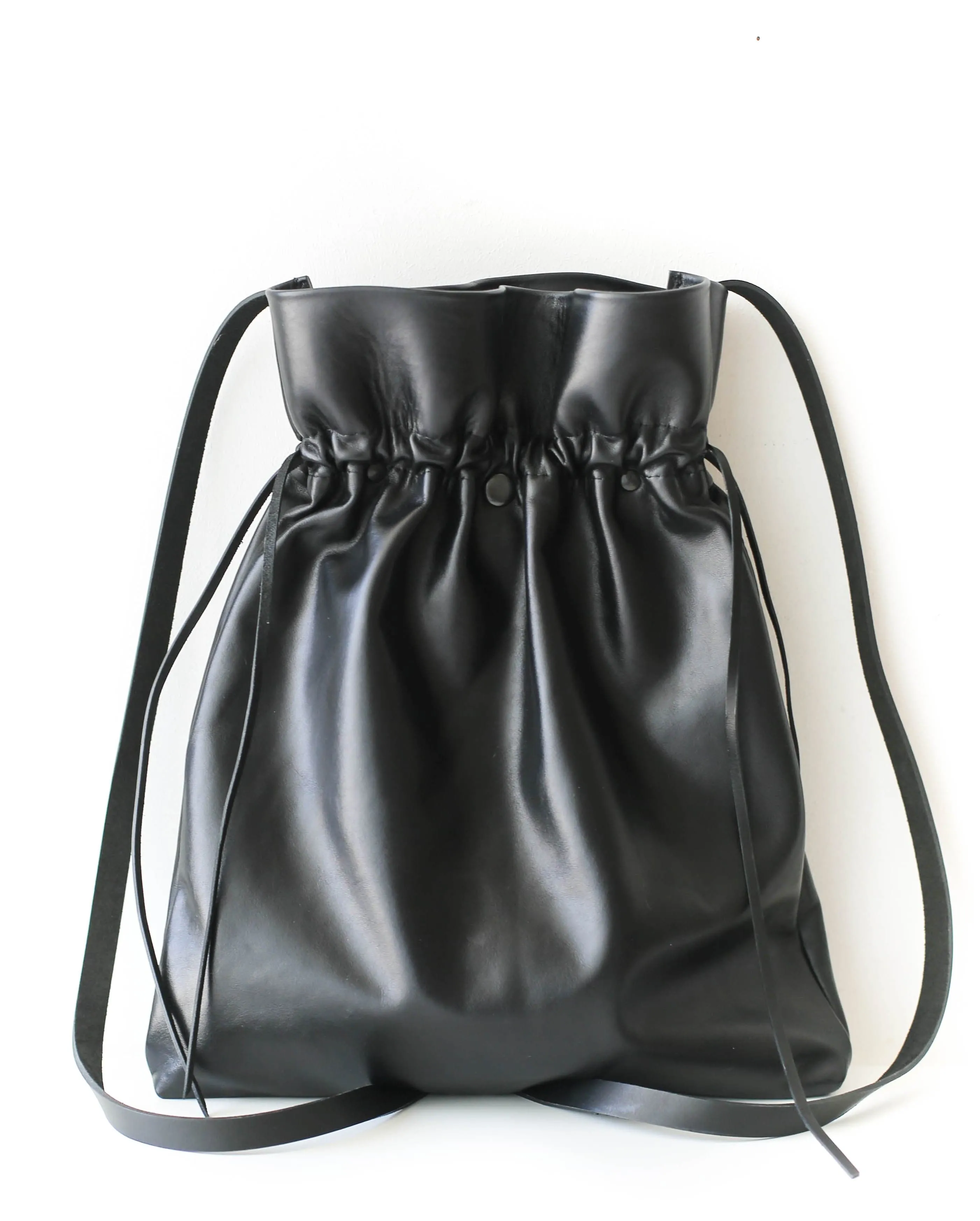 Black Large Soft Leather Bag