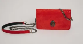 Chain Crossbody Bag - Red