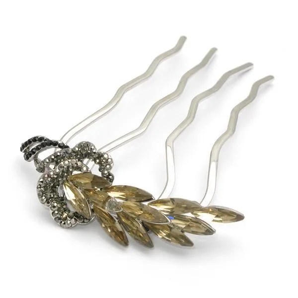 Crystal Feather Hair Stick