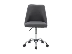 Dark Grey Armless Office Chair