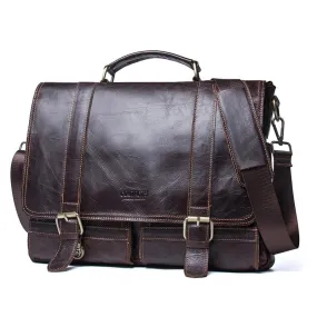 Debonair Genuine Leather Briefcase Carrying Bag