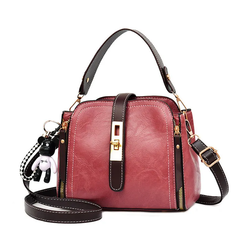 Fashion PU Leather Handbags Small Flap Crossbody Shoulder Messenger Bags Women Vintage Purse  Bags