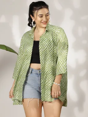 GreenStripes Cotton Shrug