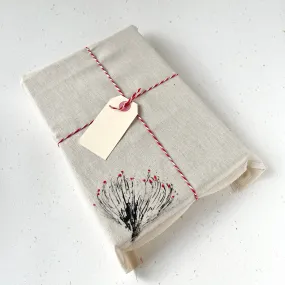 Hand Printed Gift Bag with Tag - Pincushion