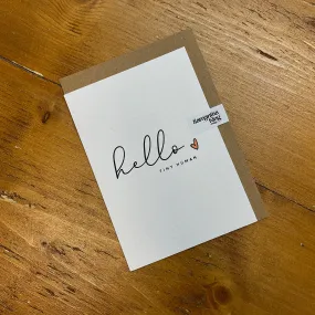 Hello Tiny Human - New Baby Card