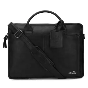 iCruze Elite Slim 15 inch Messenger Bag Black