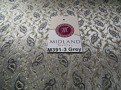 Indian Embroided Floral Metallic Banarsi Brocade Fabric 44" M391 Mtex