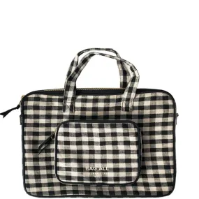 Laptop Case 13", Handle & Charger Pocket, Gingham