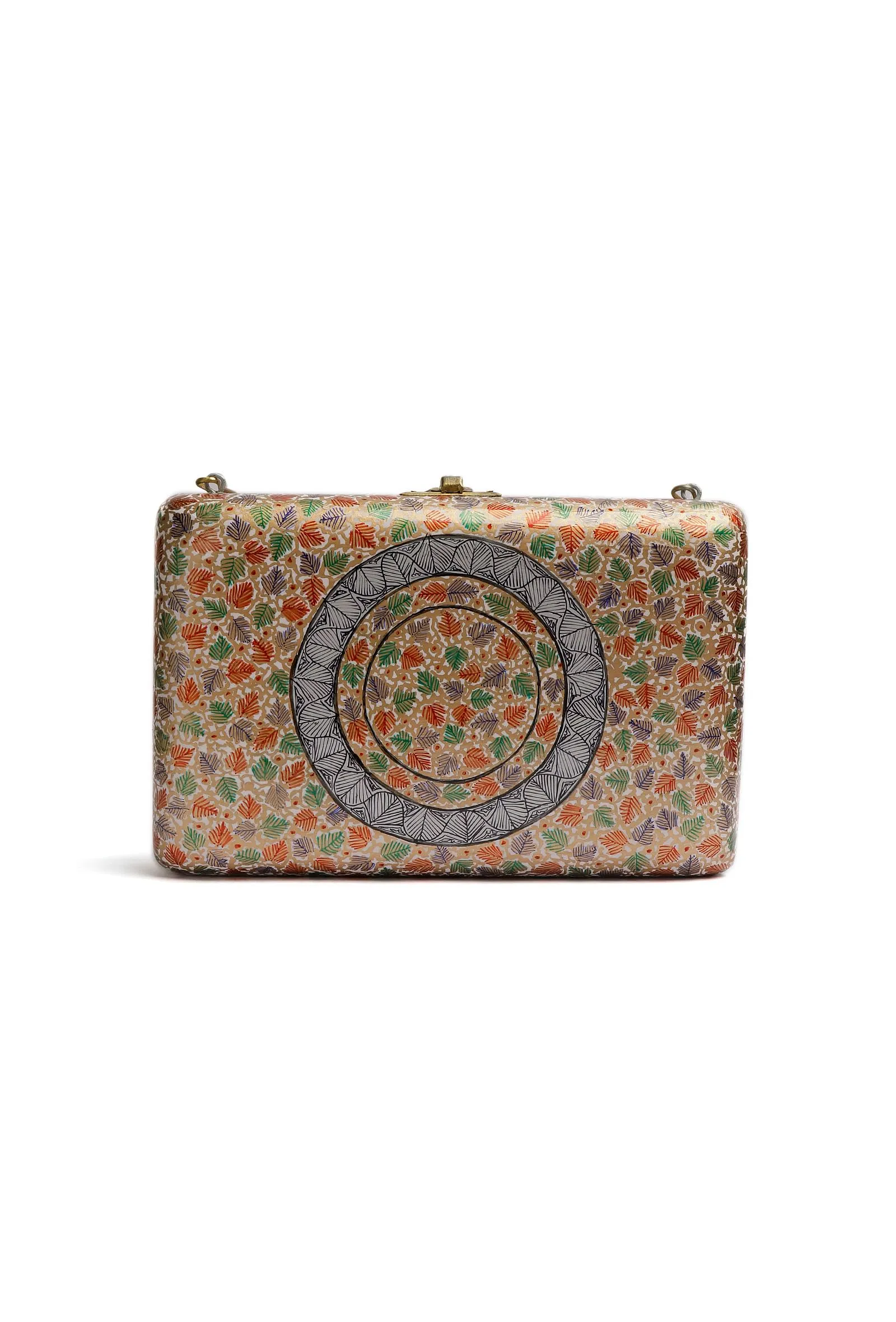 Ruhani Floral Kashmiri Mache Clutch