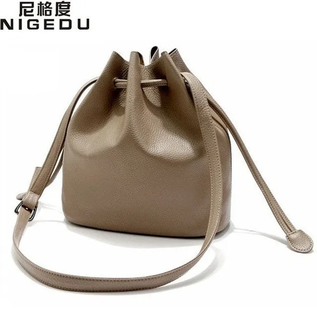 Simple classic euramerican style bucket Crossbody Bags High quality PU leather women shoulder bag women handbag free shipping