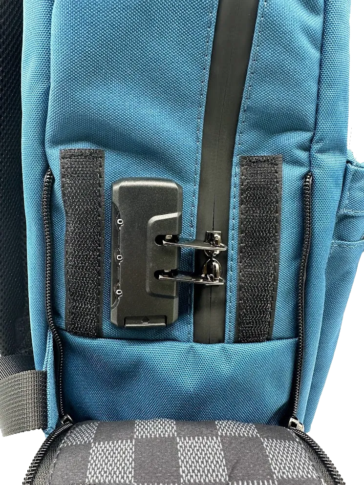 SMELL PROOF BACKPACK BLUE 004