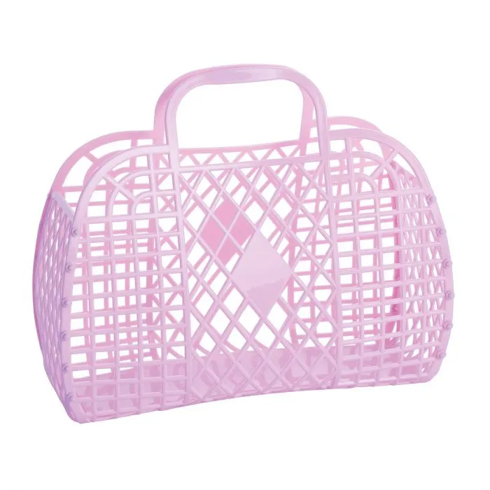 SUN JELLIES RETRO BASKET LILAC LARGE